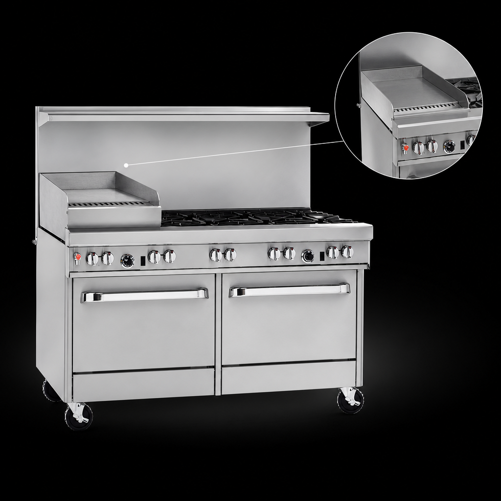 Raised Griddle/Broiler