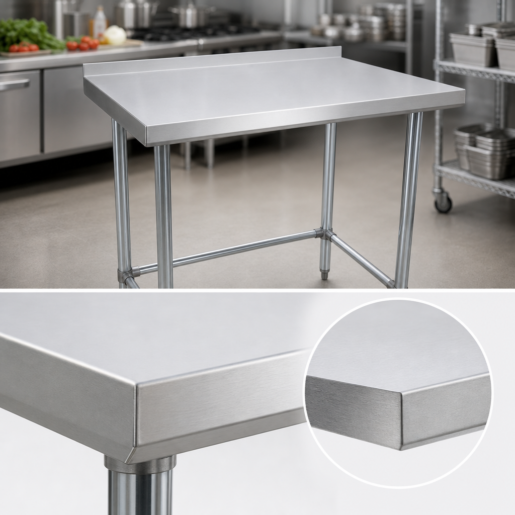 18-Gauge Stainless Steel Top