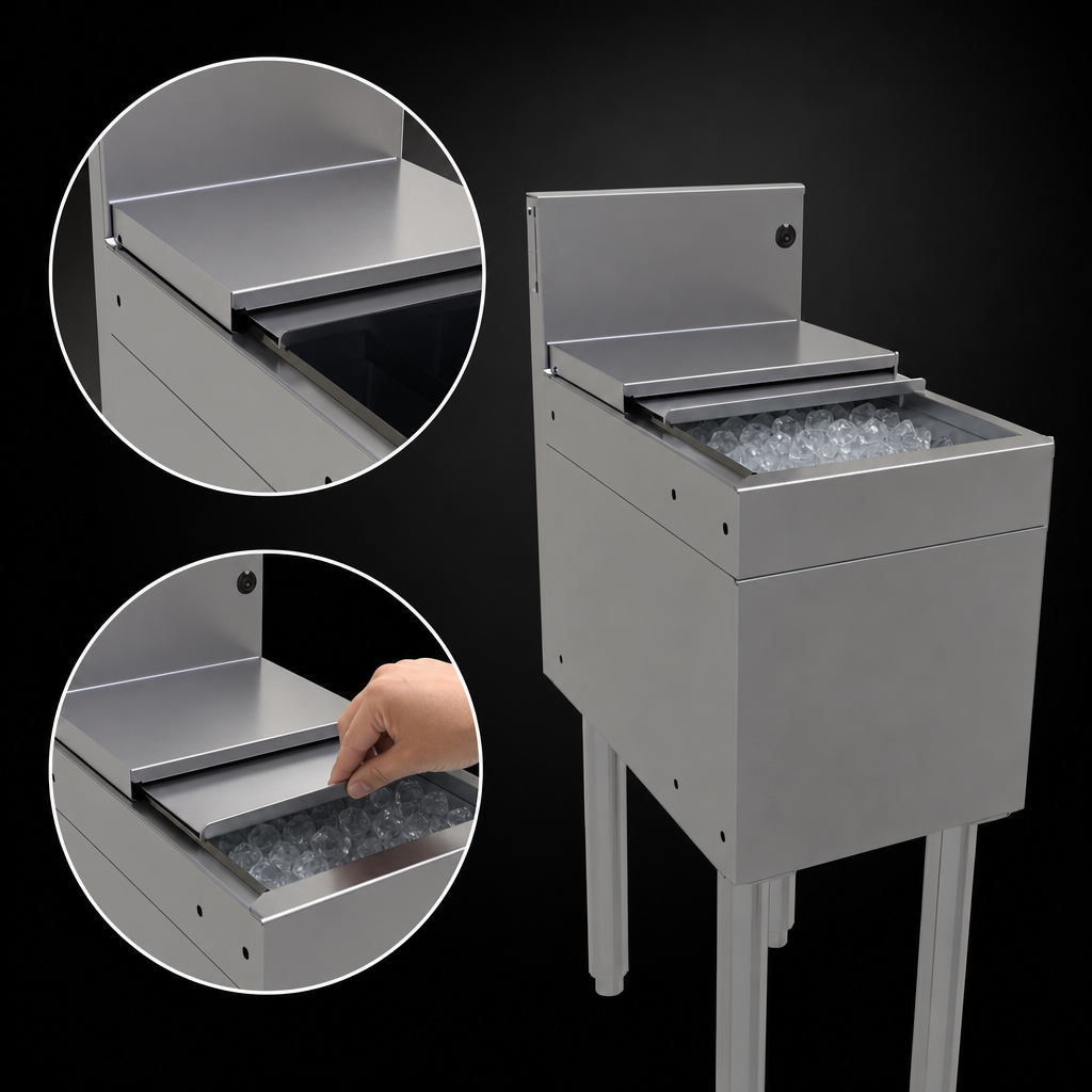Sliding Stainless Steel Bin Cover