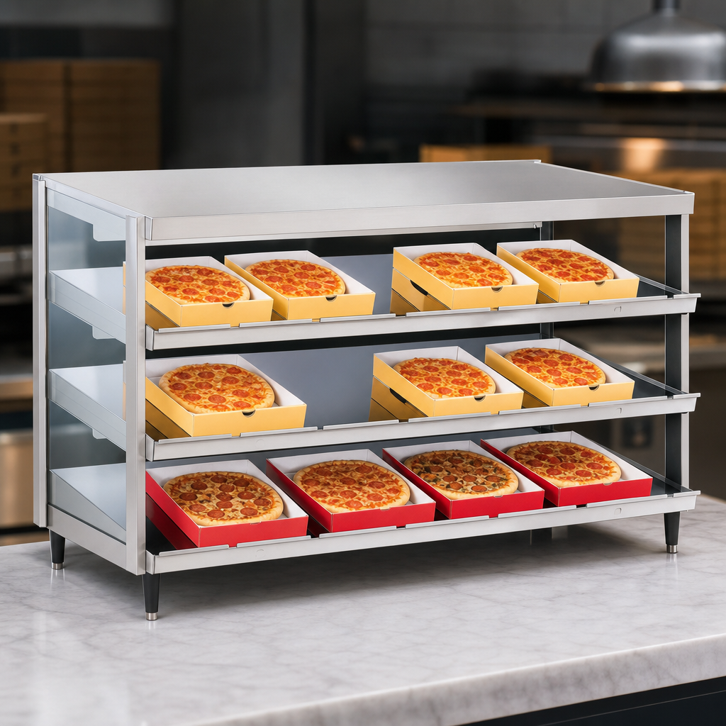 Triple Slanted Shelves