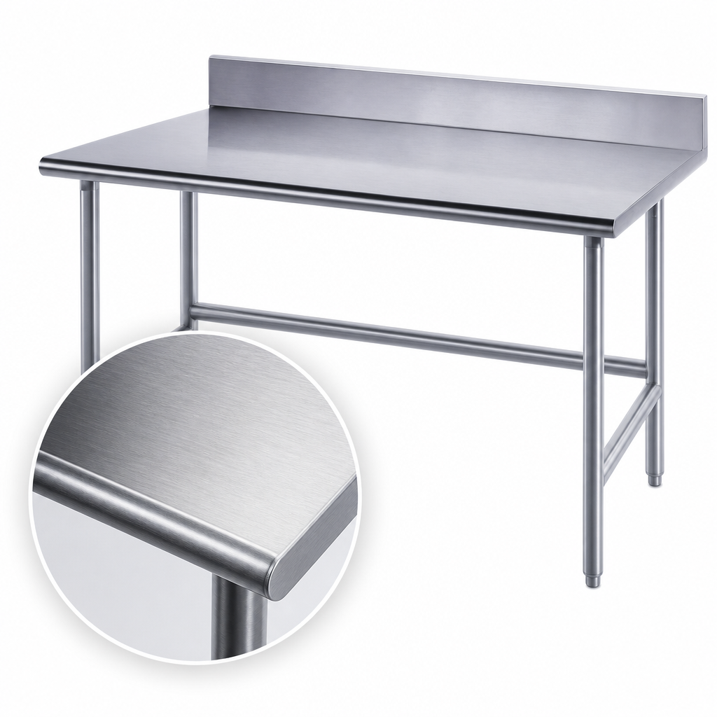 14-Gauge 304 Stainless Steel Top
