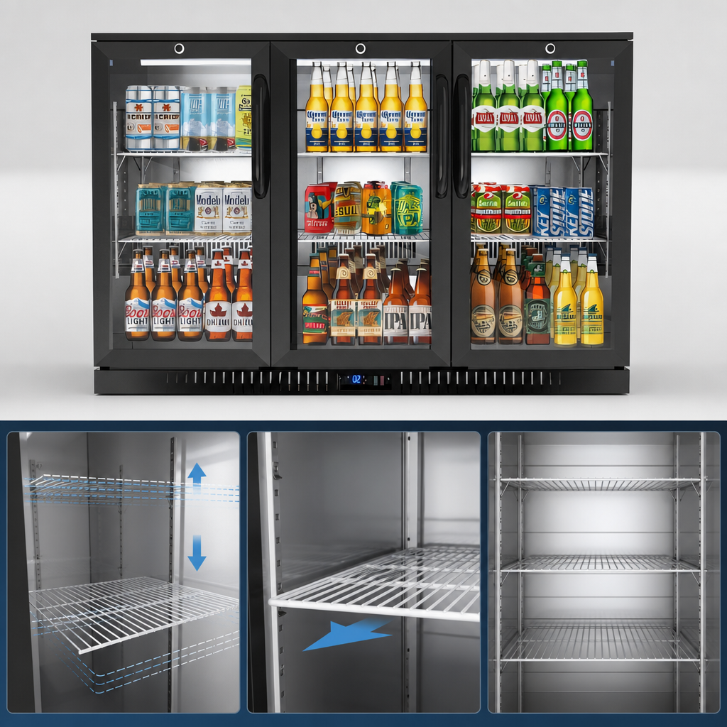 Six Adjustable and Removable Shelves