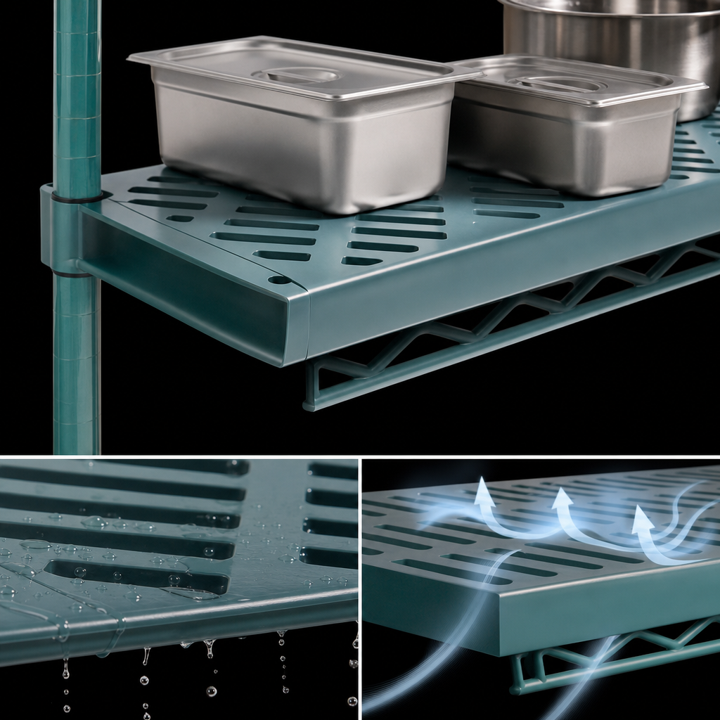 Louvered Shelf Surface