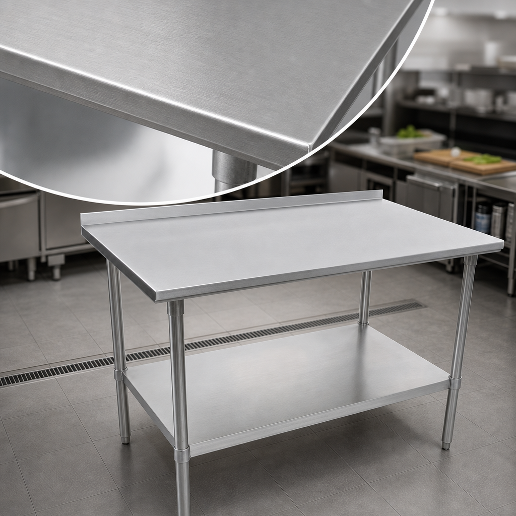 16-Gauge Stainless Steel Top