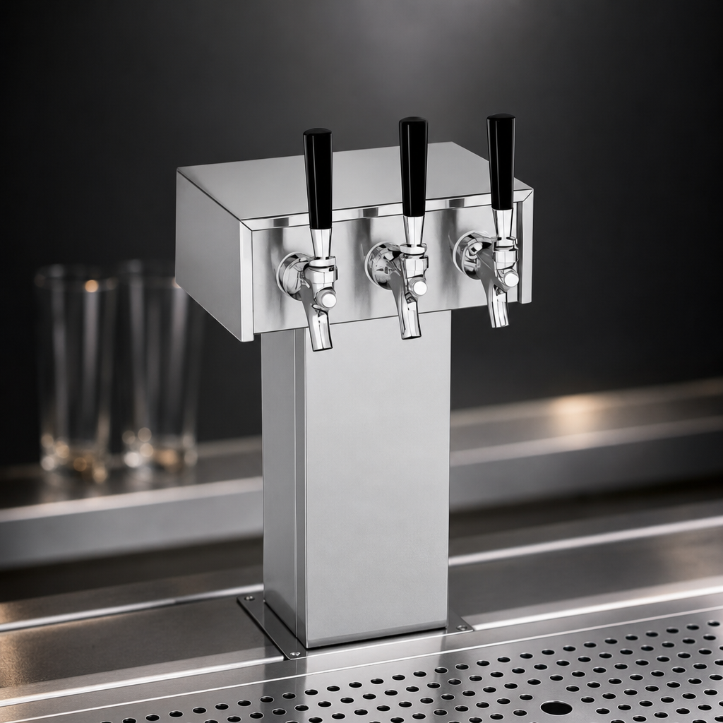 3-Faucet Tee Tower