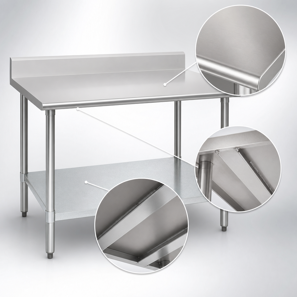 14-Gauge 300 Series Stainless Steel Top