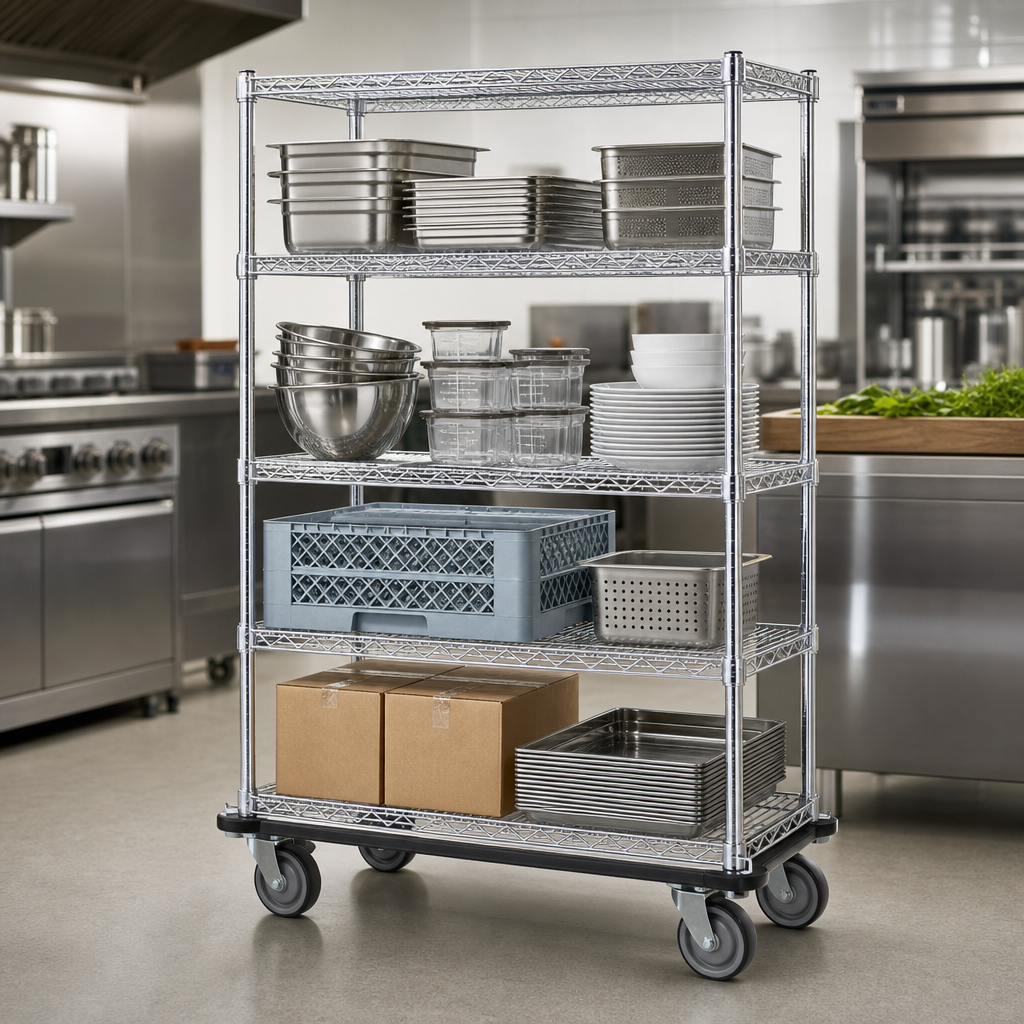 Mobile Wire Shelving Truck