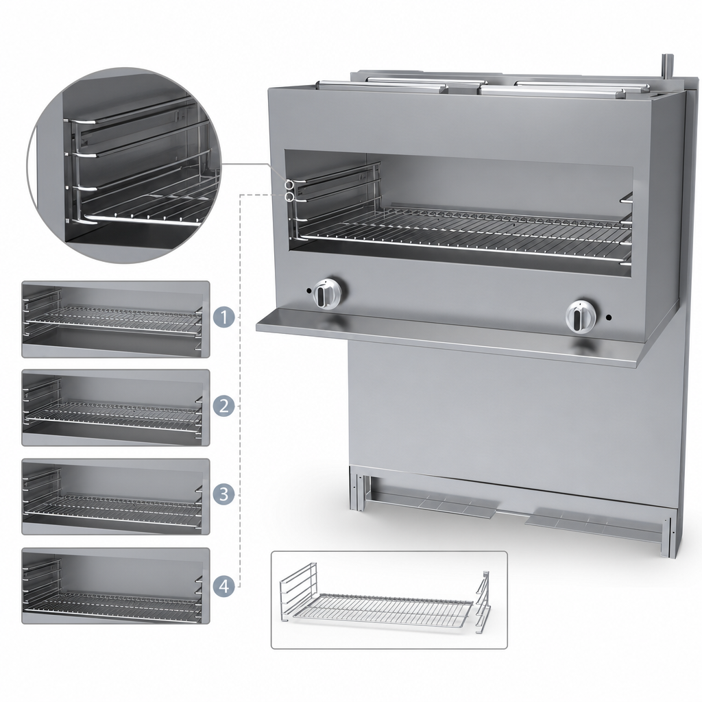 4-Position Chrome Rack