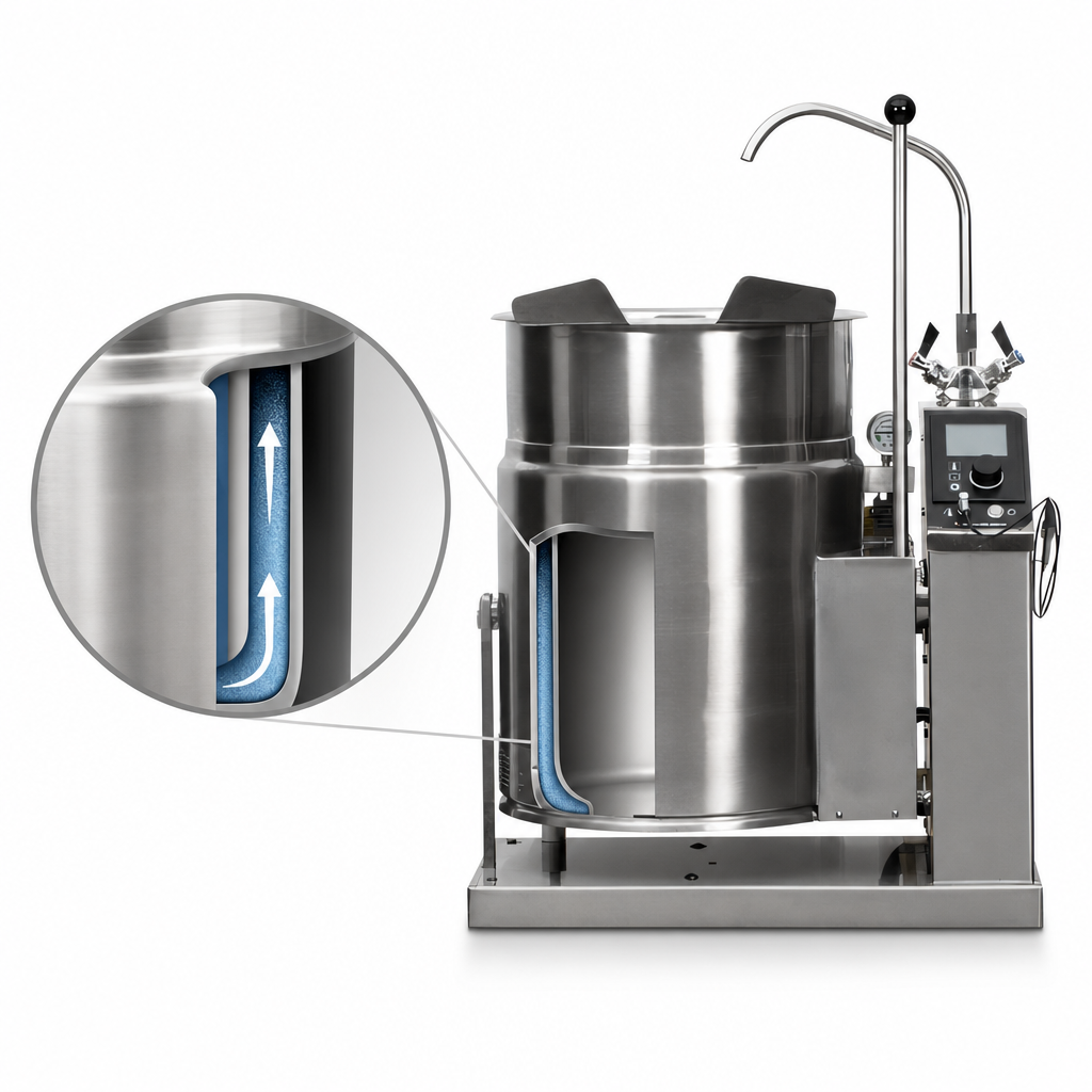 2/3 Steam-Jacketed Construction