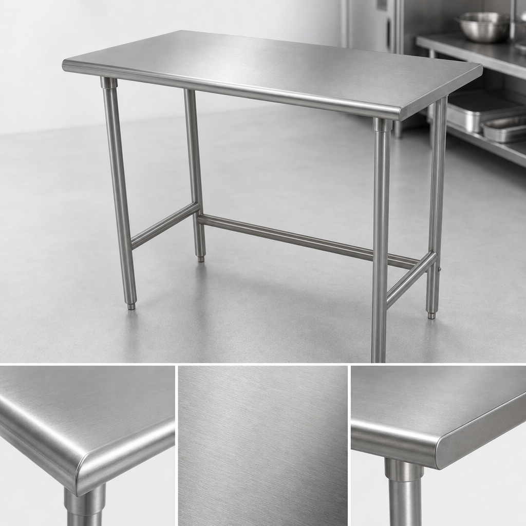 16-Gauge 304 Stainless Steel Top
