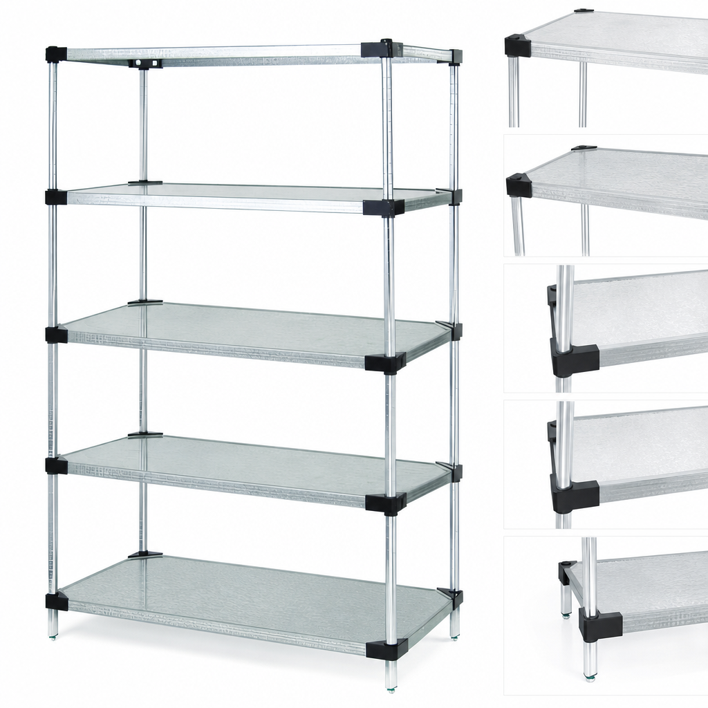 Five Solid Shelves