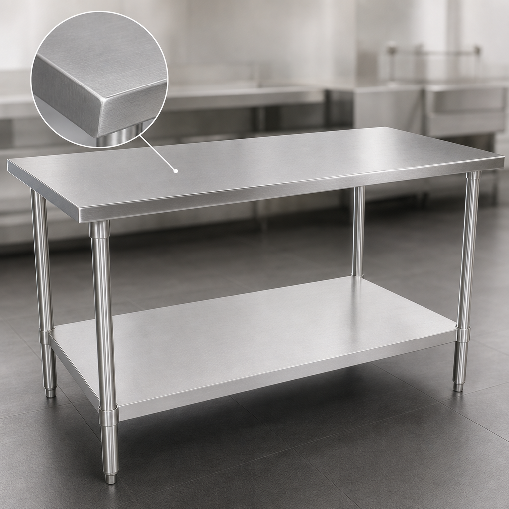16-Gauge Stainless Steel Top