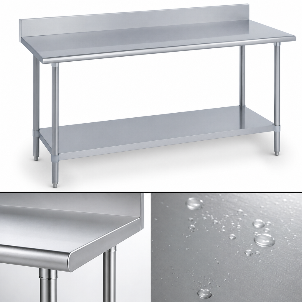 16-Gauge 300-Series Stainless Steel Top