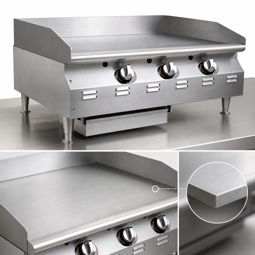 3/4-Inch Smooth Steel Griddle Plate