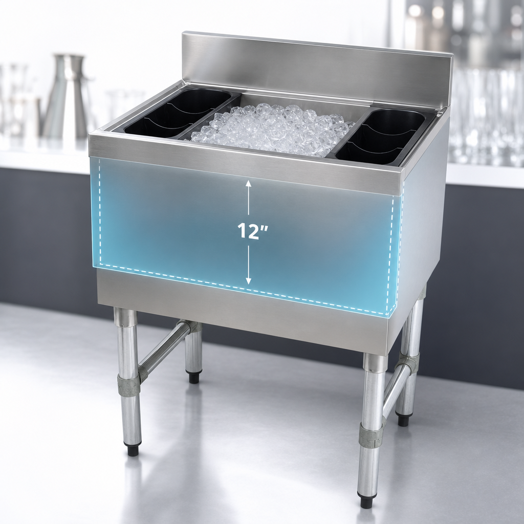12-Inch Deep Insulated Ice Bin