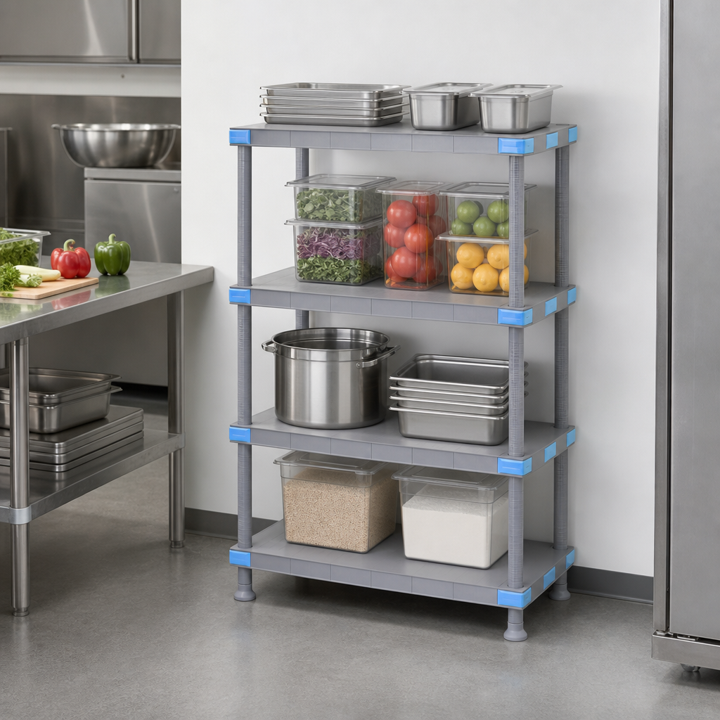 Four Solid Shelves
