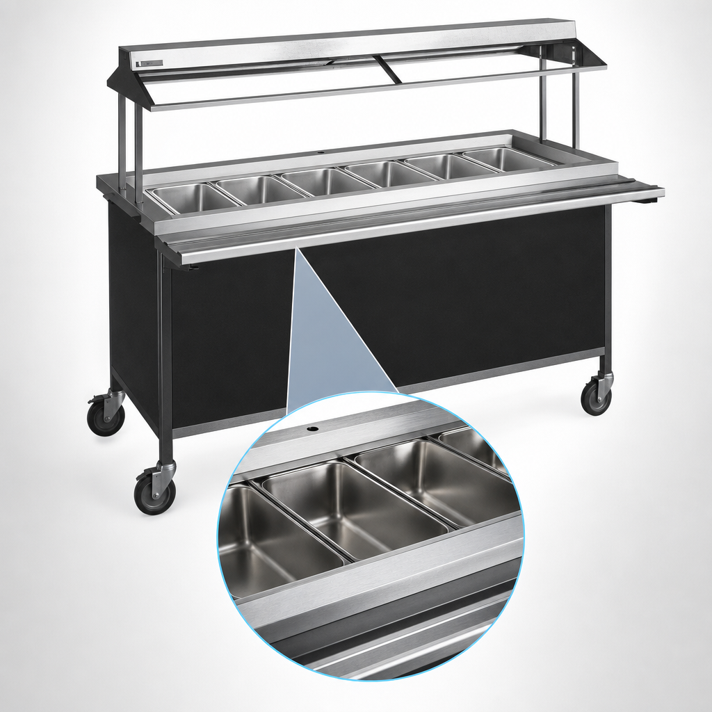 (6) Pan Recessed Cold Pan