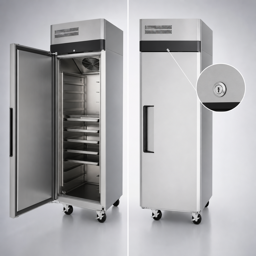 Field-Reversible Lockable Door