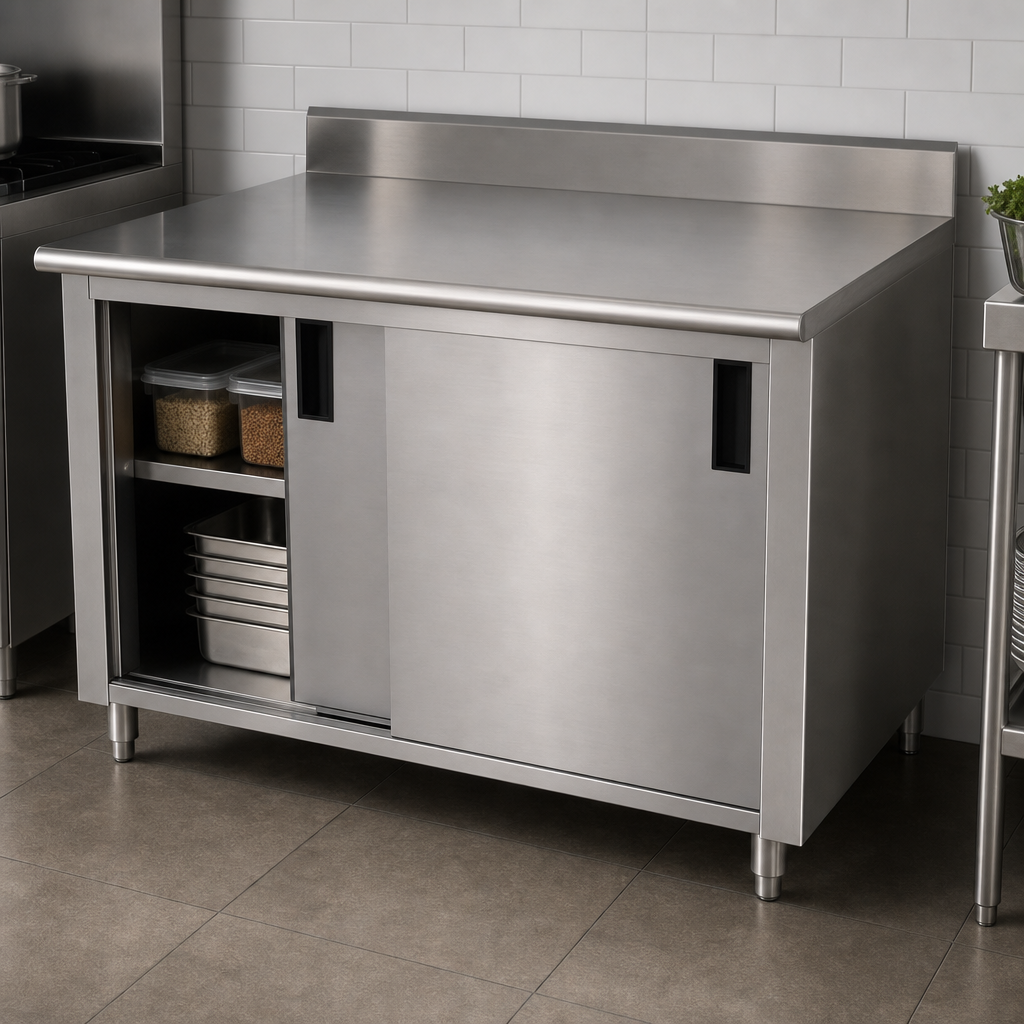 Cabinet Base with Sliding Doors