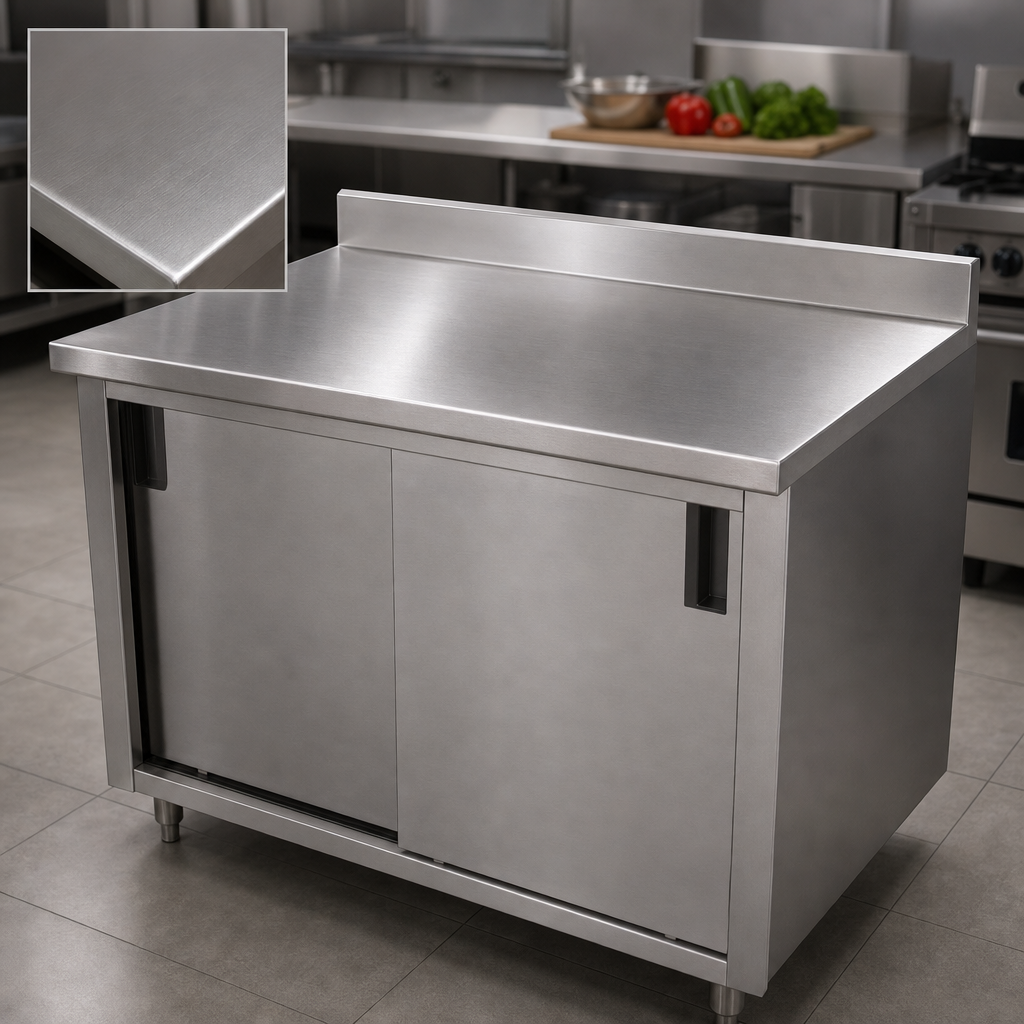 16-Gauge 304 Stainless Steel Top