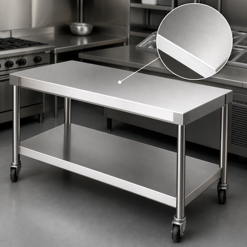 14-Gauge Stainless Steel Top