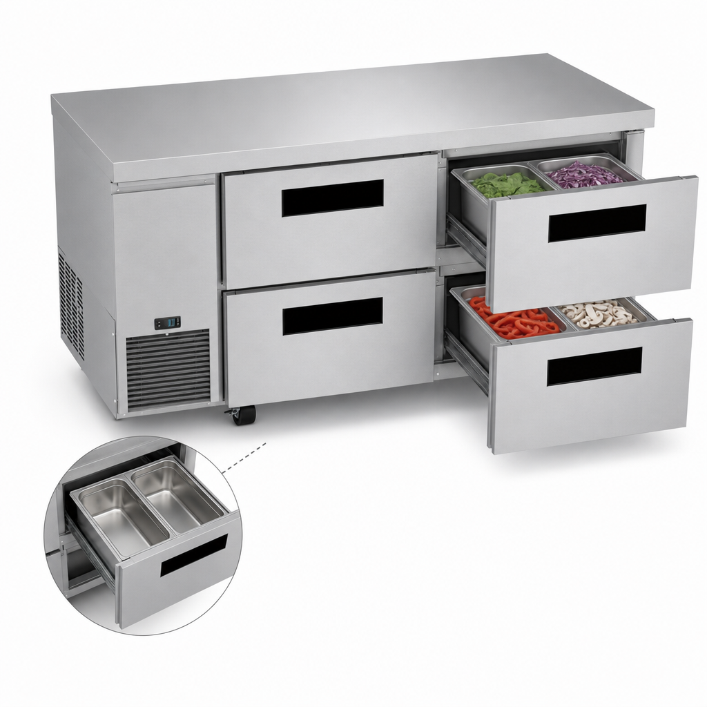 Pan-Ready Drawer Capacity