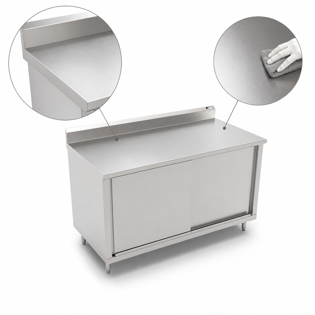 16-Gauge Stainless Steel Top