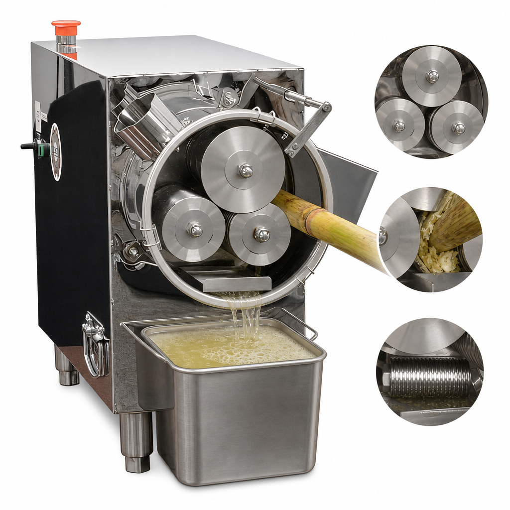 Three Stainless Steel Rollers