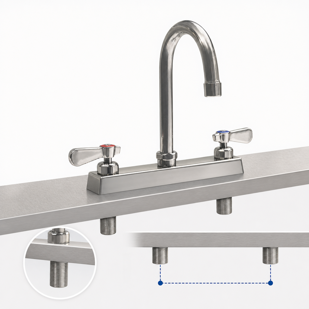 8-Inch Center Deck Mount