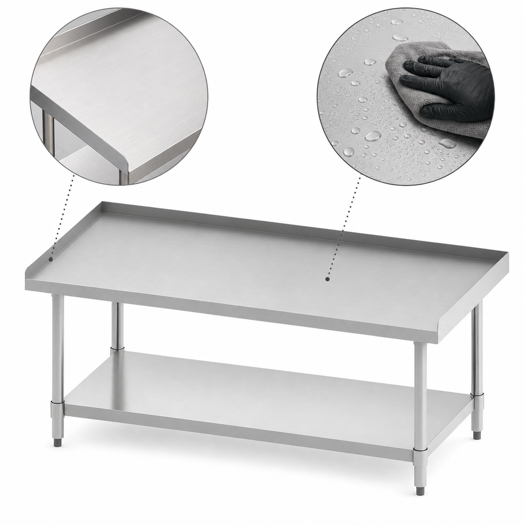16-Gauge Stainless Steel Top