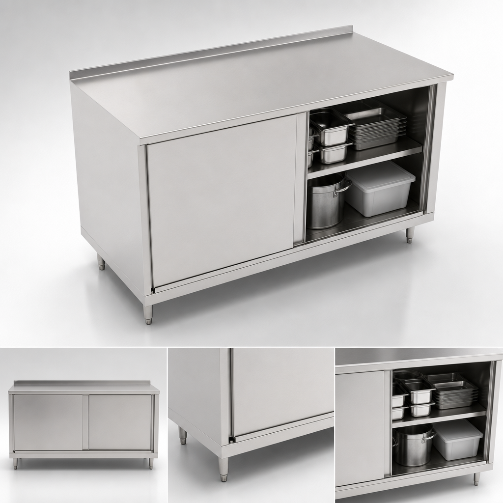 Cabinet Base with Sliding Doors