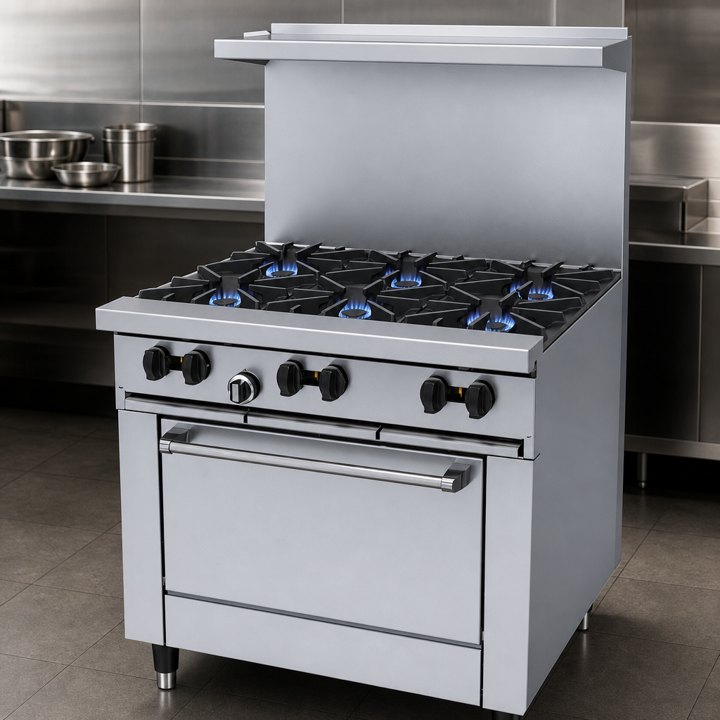 Six Open Burners
