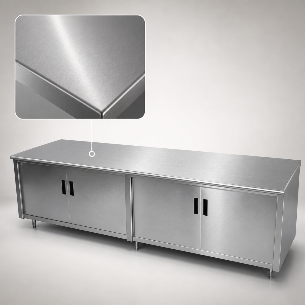16 Gauge 304 Stainless Steel Top