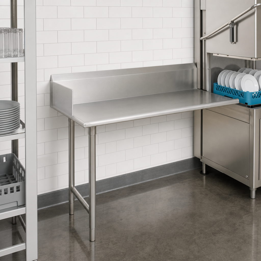 Straight Clean Dishtable Layout