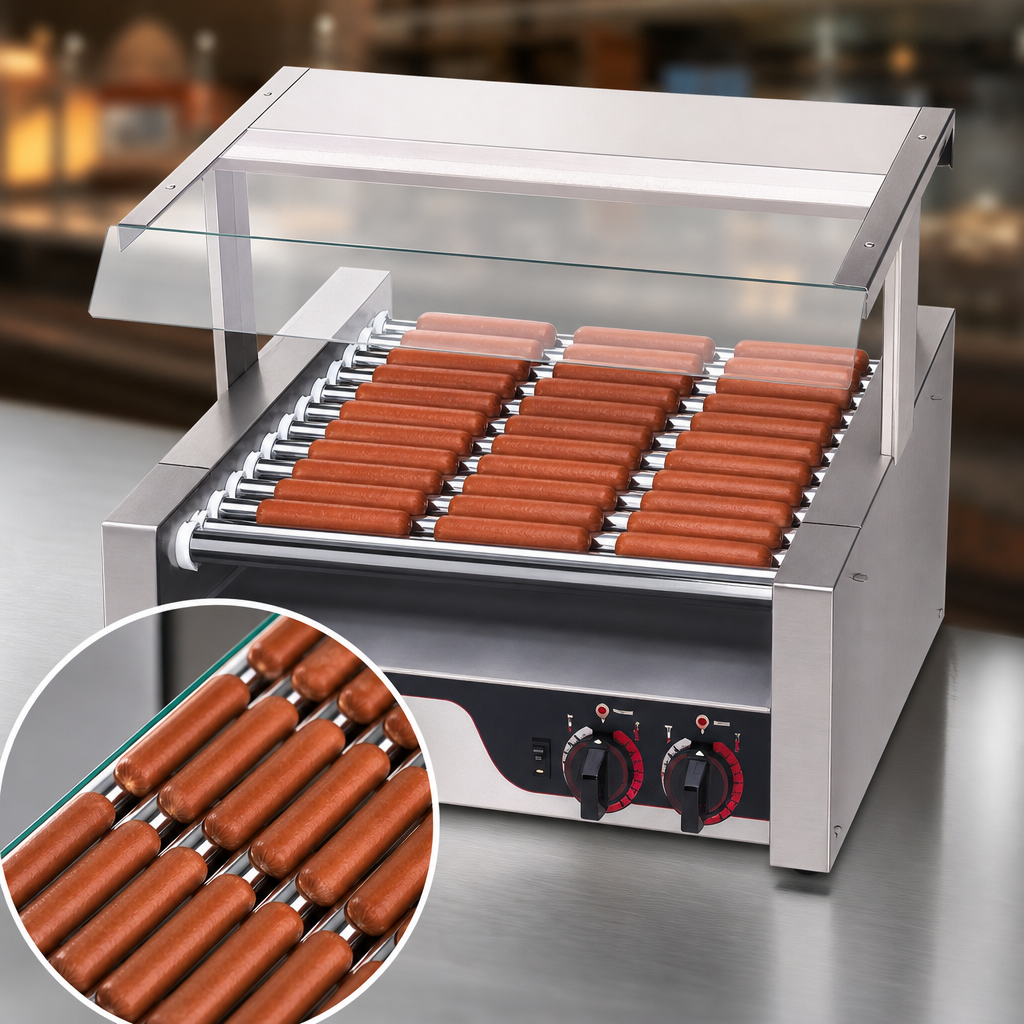Slanted Chrome Surface Rollers