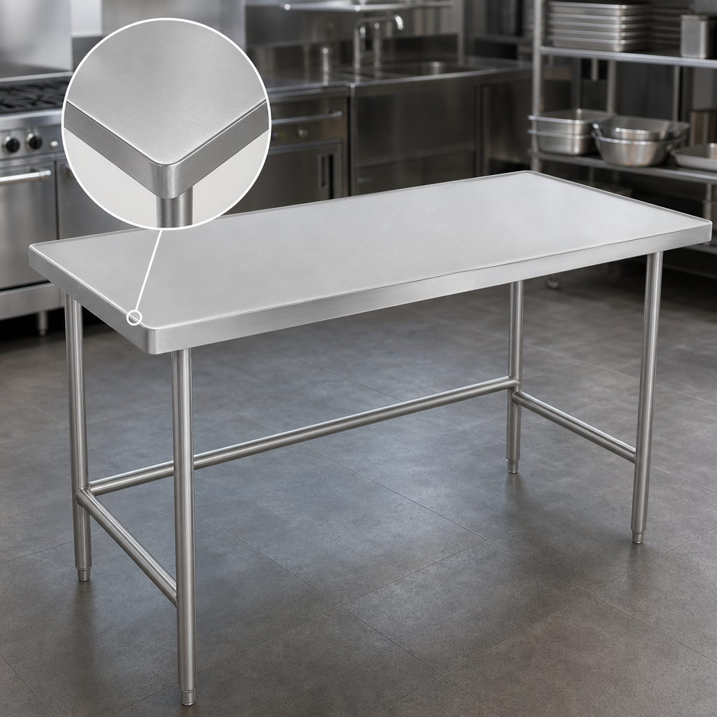 14-Gauge 304 Stainless Steel Top