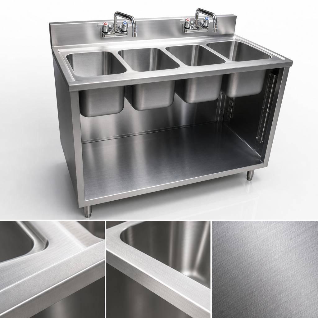18-Gauge T-304 Stainless Steel Construction