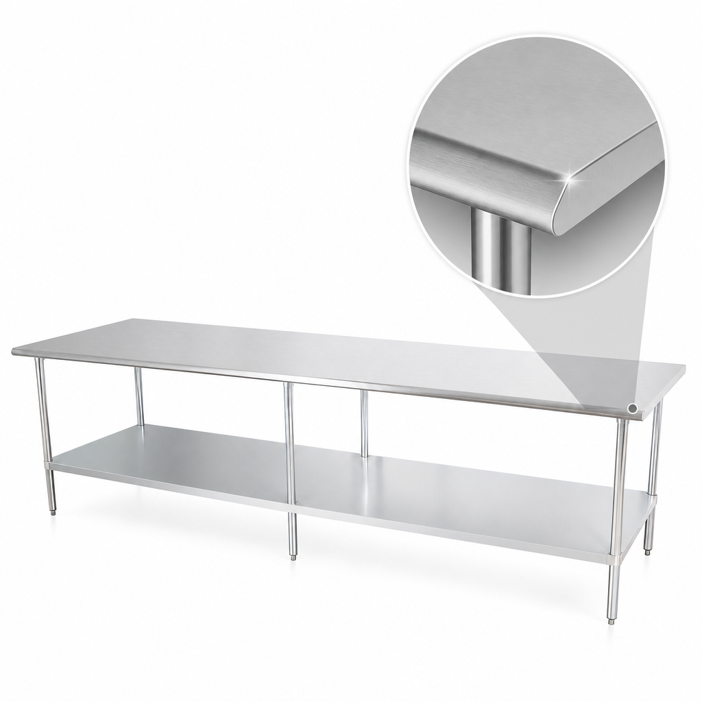 18/400 Series Reinforced Stainless Steel Top