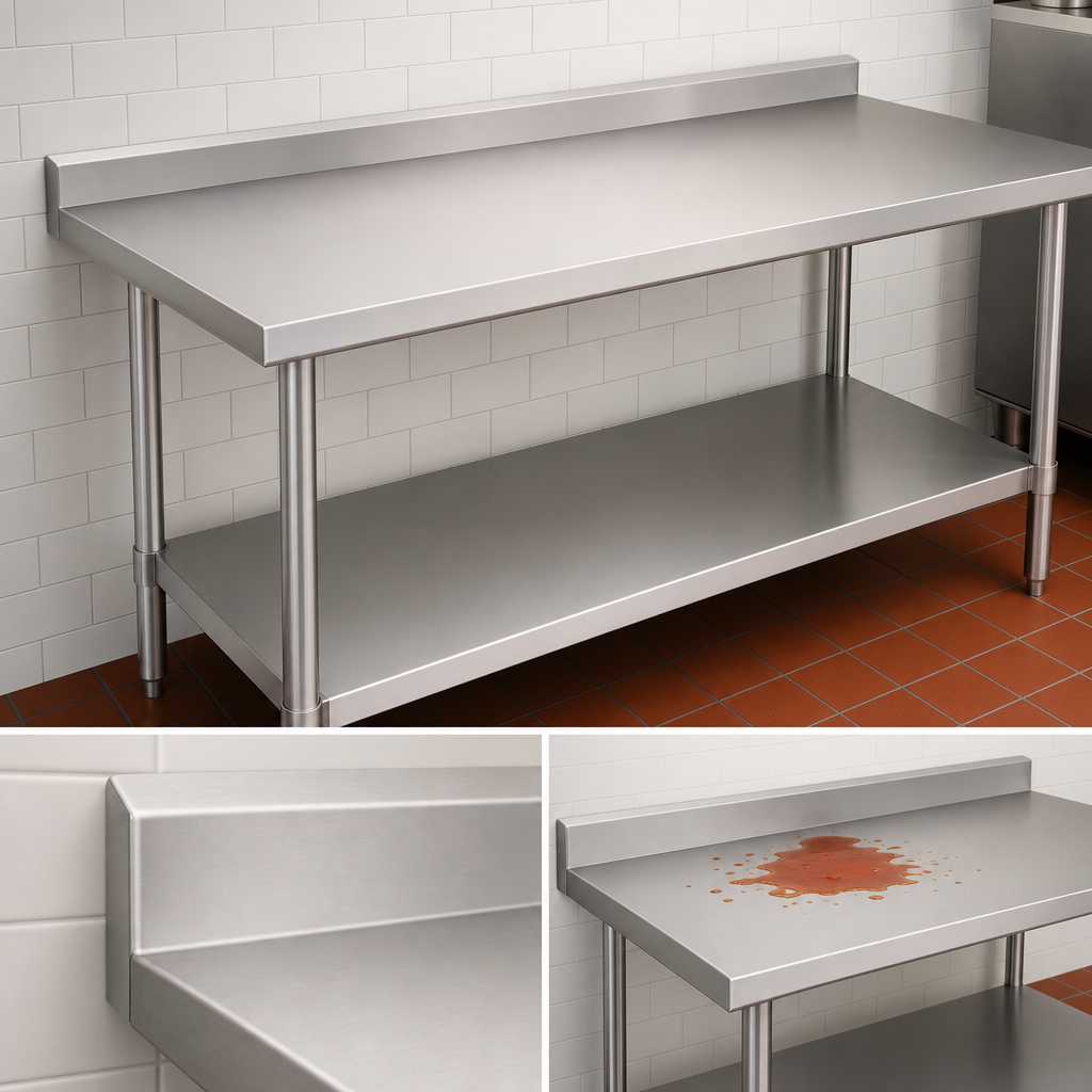 5-Inch Backsplash with Turndown