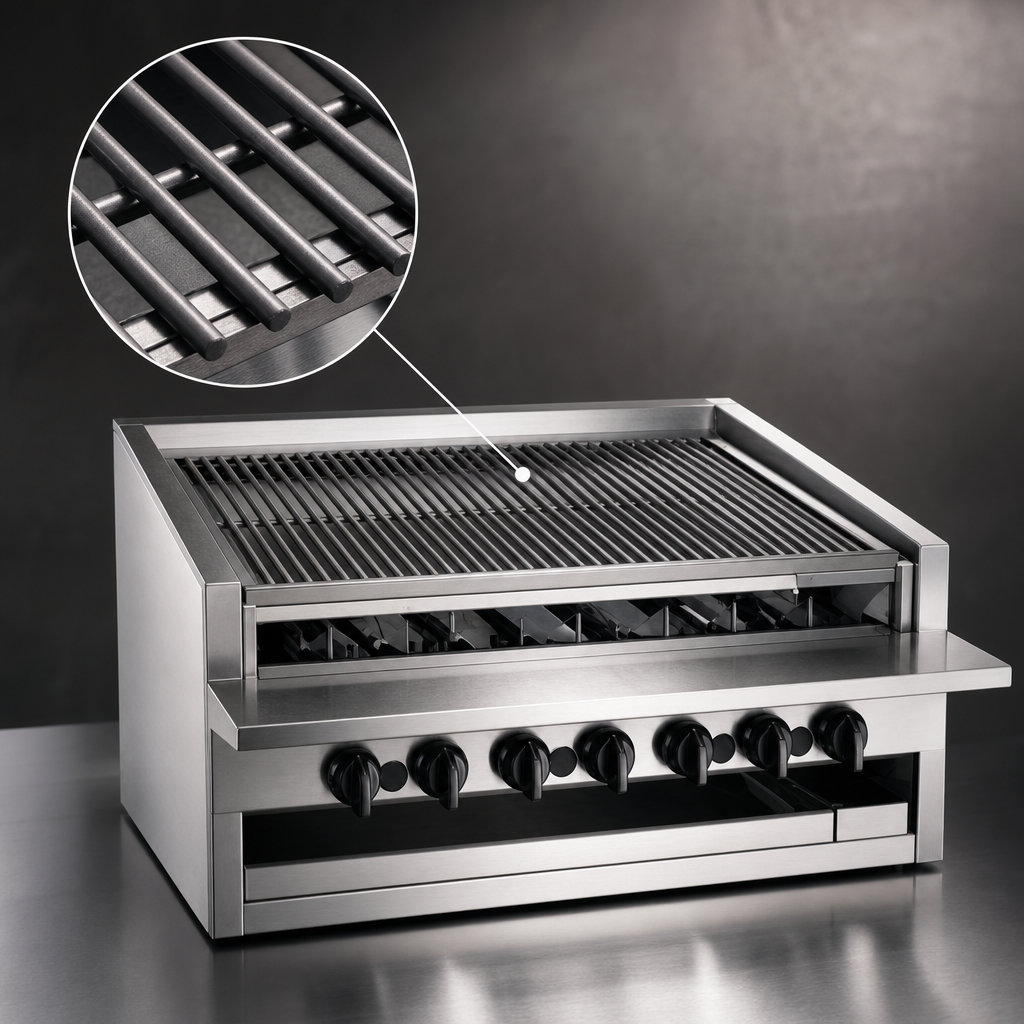 Free-Floating Round Rod Top Grate