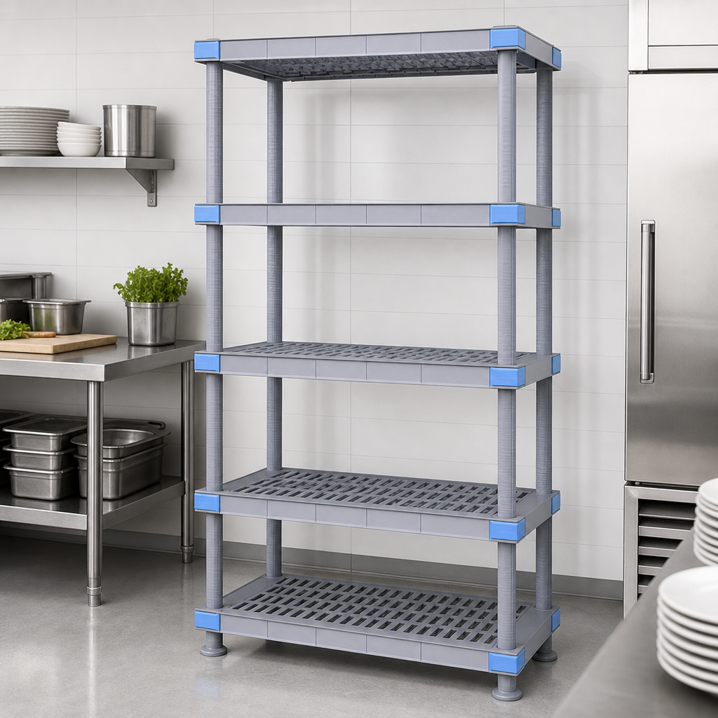 5 Open Grid Shelves