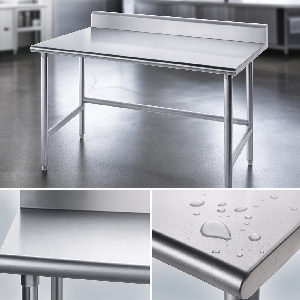 16-Gauge 304 Stainless Steel Top