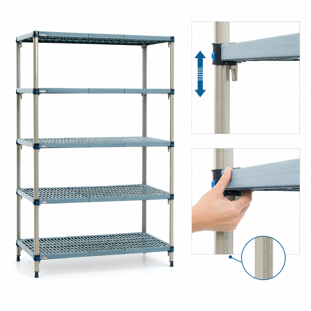 Quick-Adjust Shelves