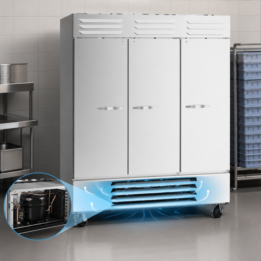 Bottom-Mounted Self-Contained Refrigeration