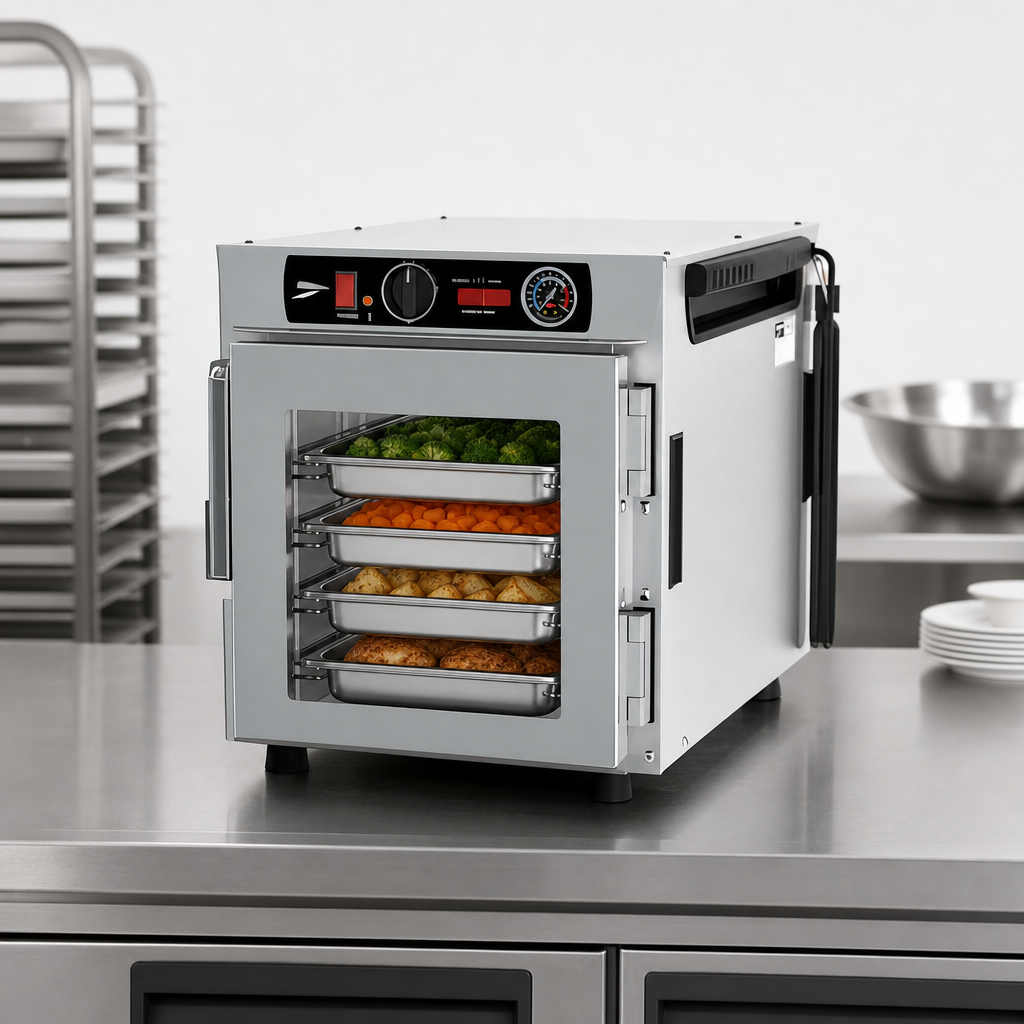 Narrow 4-Pan Capacity