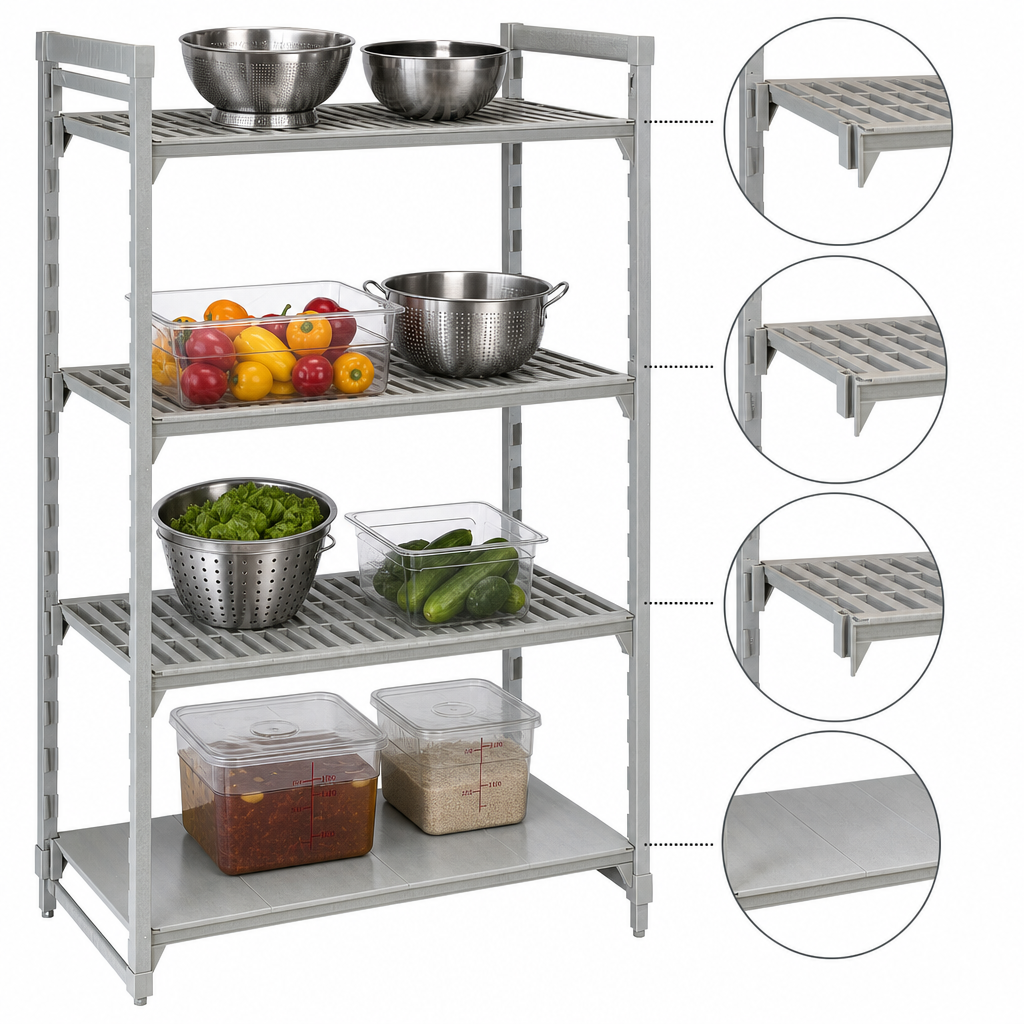 Vented and Solid Shelf Mix