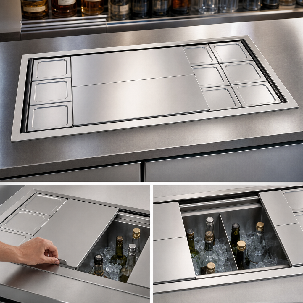 Two-Piece Stainless Steel Sliding Cover