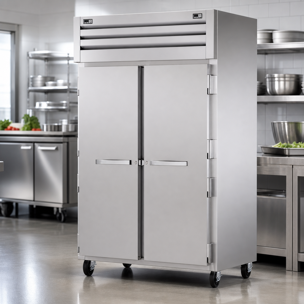 Two Stainless Steel Solid Doors