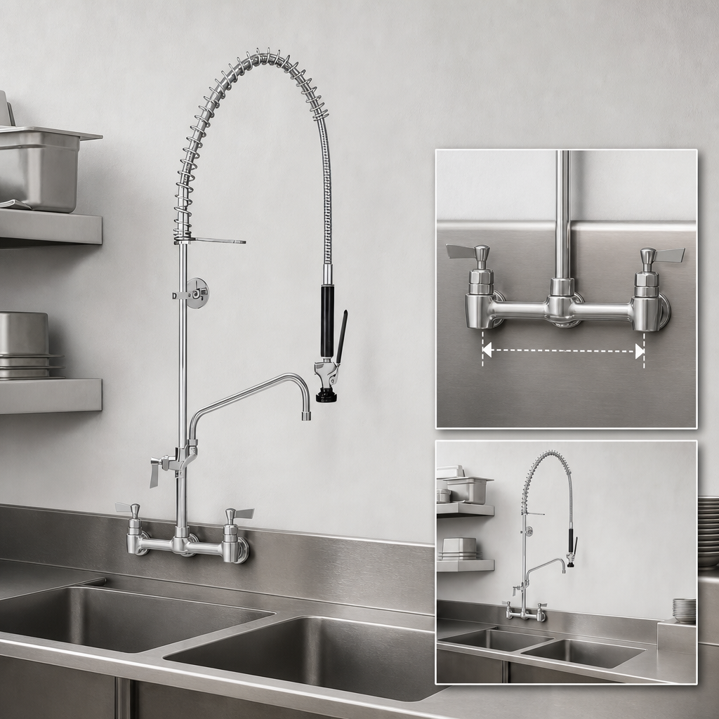 8-Inch Center Backsplash Mount
