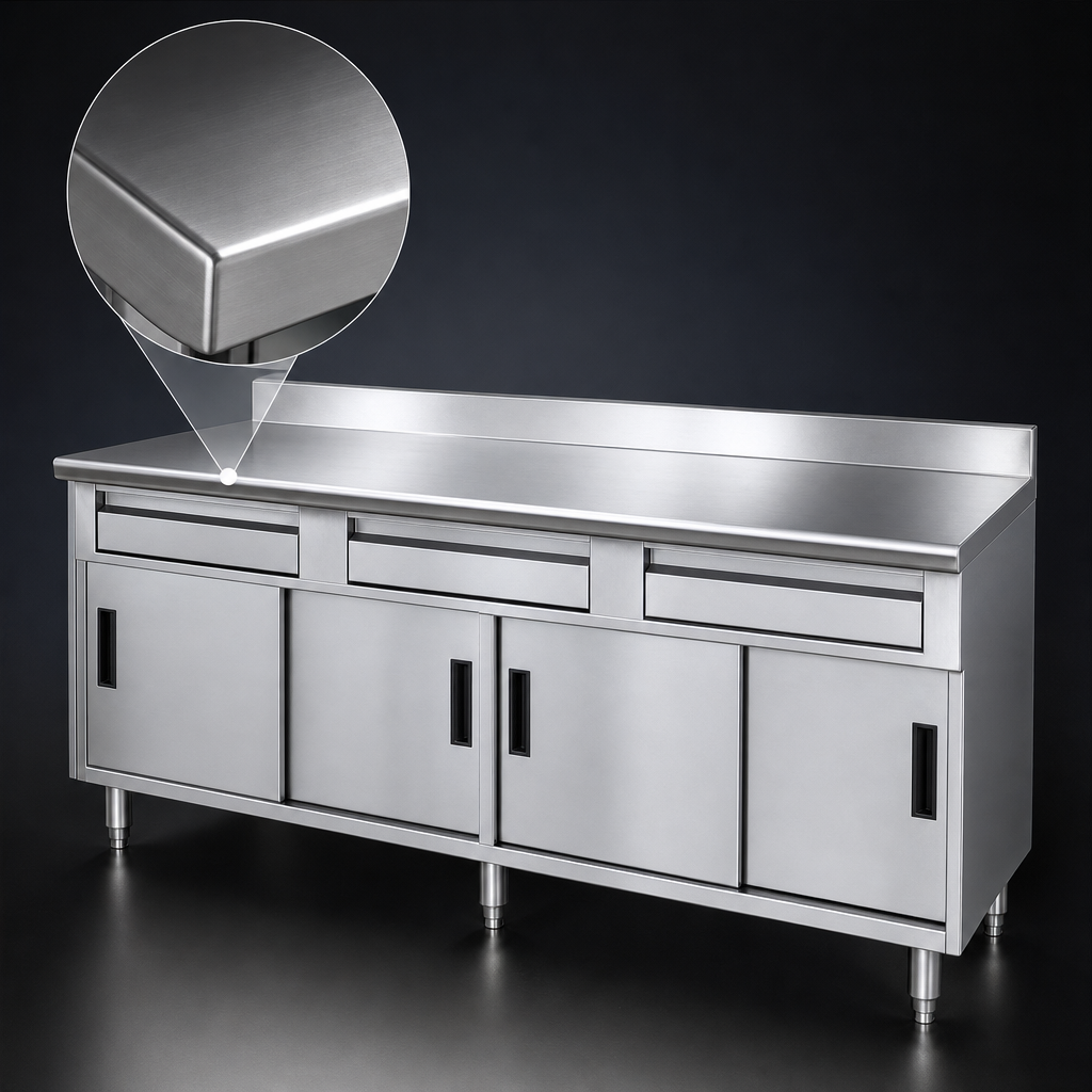 14-Gauge 304 Stainless Steel Top